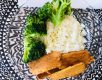 fast food_arroz con broccoli al vapor y seitan-tofu