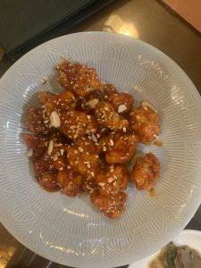 No-pollo frito estilo coreano vegano